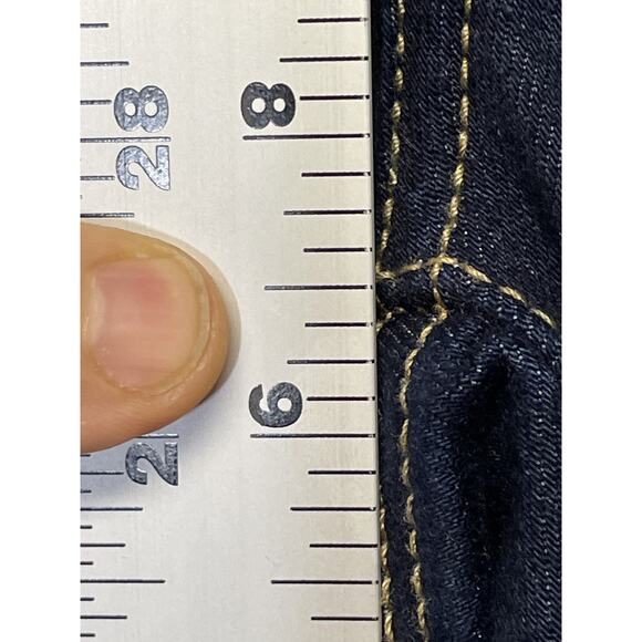 INC Denim Jeans Womens 2 Dark Blue Mid Rise Skinny Stretch Classic Style Pants - Picture 7 of 16